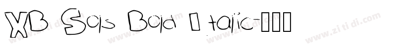 XB Sols Bold Italic字体转换